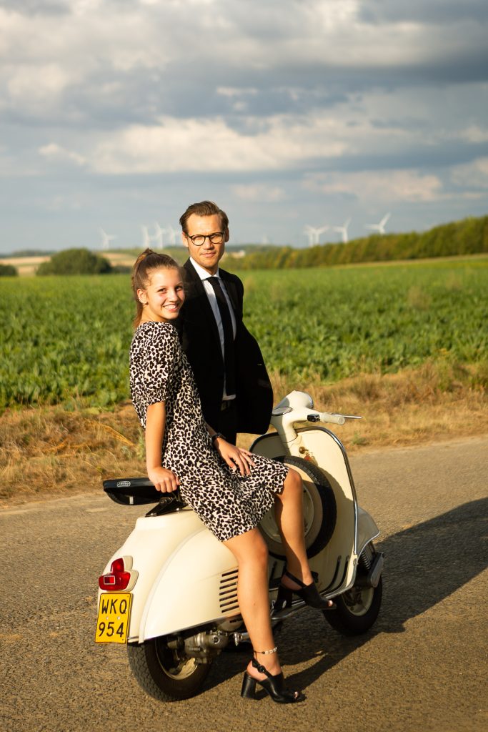 Séance lifestyle vespa ancienne