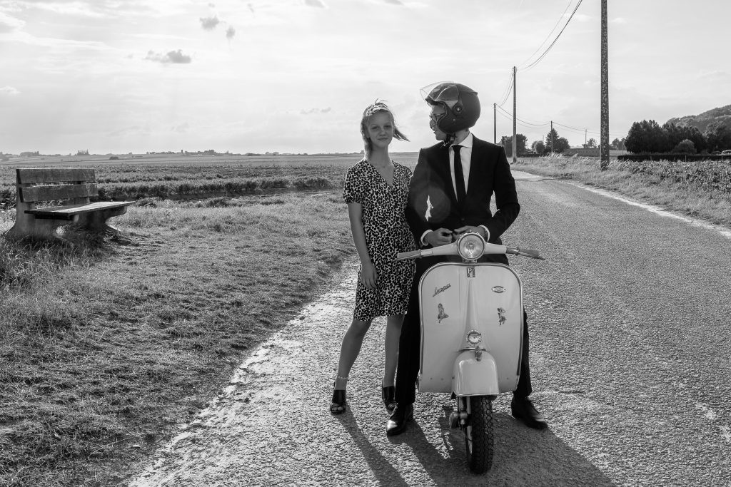 Séance lifestyle vespa ancienne