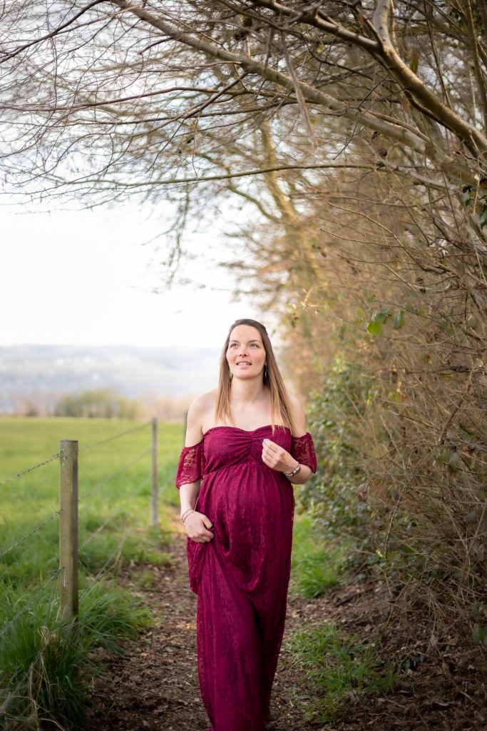 Shooting grossesse en milieu naturel