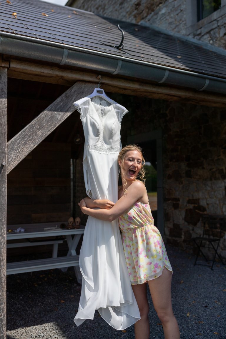 Photo fun mariée ferme